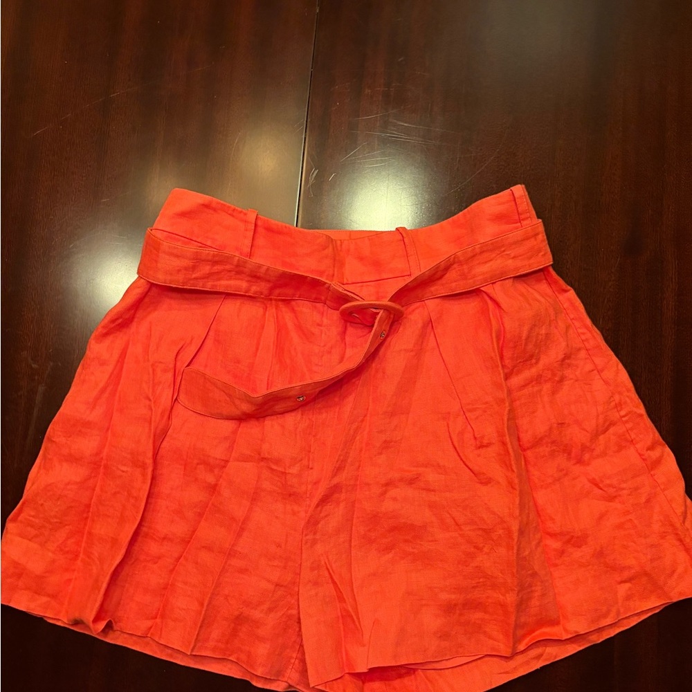 Banana Republic Vibrant Orange Skort